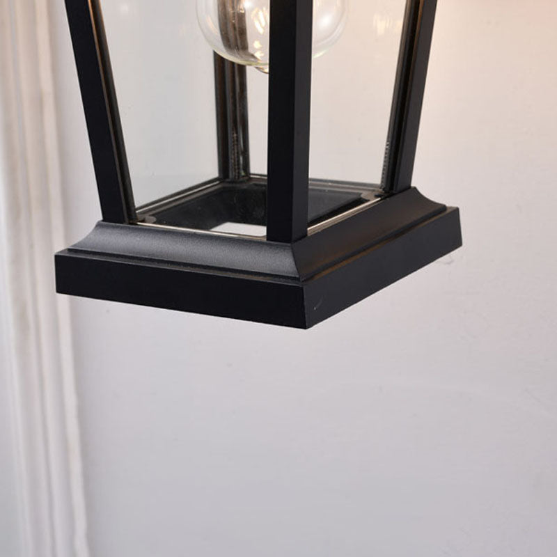 Outdoor Wall Sconce in a Old Finish and Clear Glass Shade by Bethel - view 9