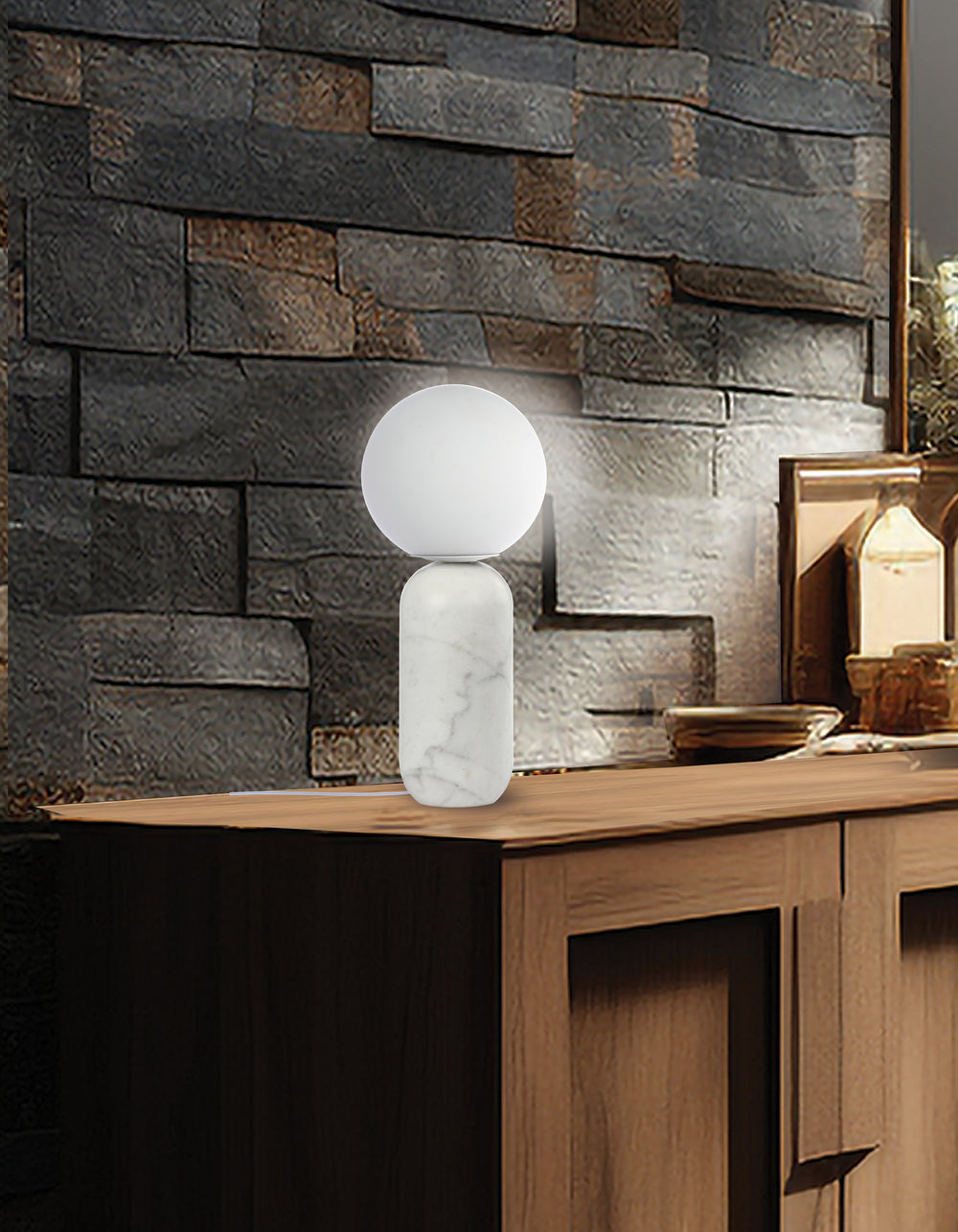 Tierra 1 Light Table Lamp by Dainolite - view 2