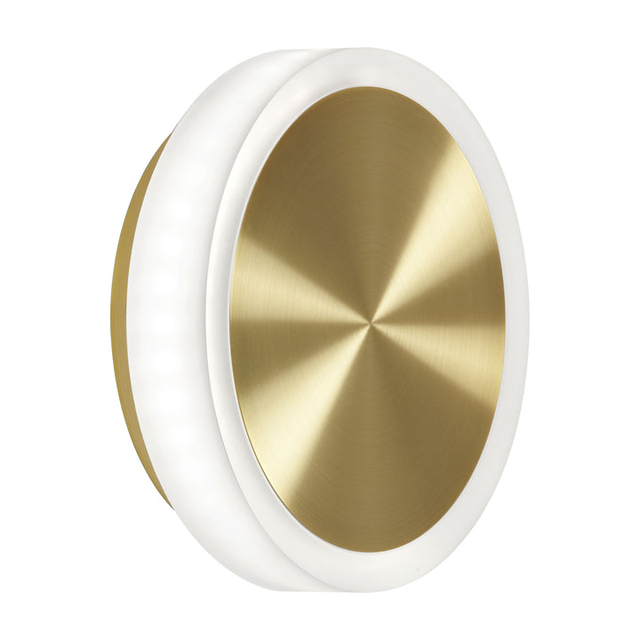 Topaz 12W Wall Sconce in Aged Brass by Dainolite