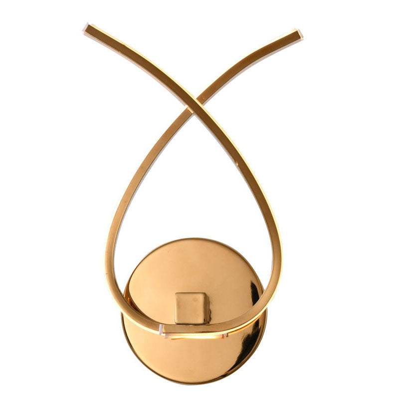 Twisted Arm LED Wall Sconce with Acrylic Diffuser by Bethel - view 8