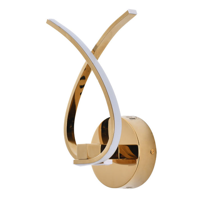 Twisted Arm LED Wall Sconce with Acrylic Diffuser by Bethel - view 9