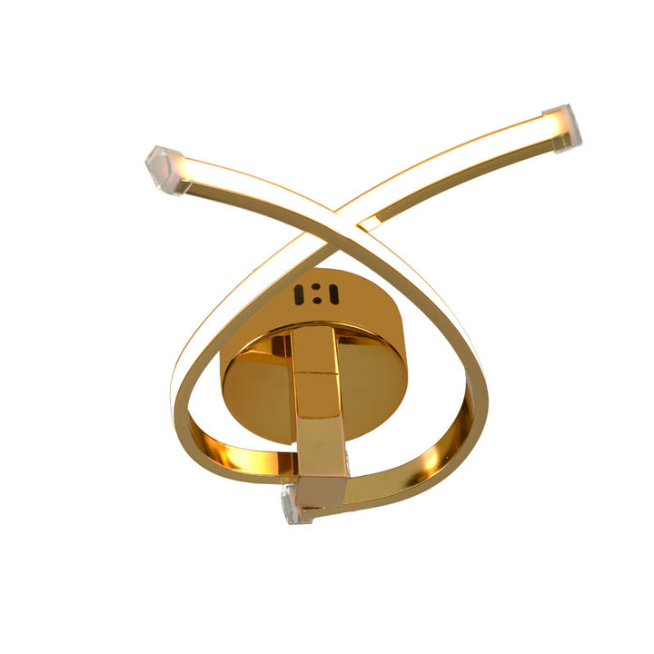 Twisted Arm LED Wall Sconce with Acrylic Diffuser by Bethel - view 11