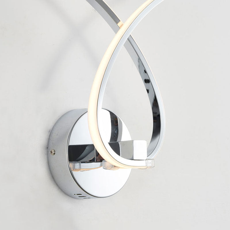 Twisted Arm LED Wall Sconce with Acrylic Diffuser by Bethel - view 2