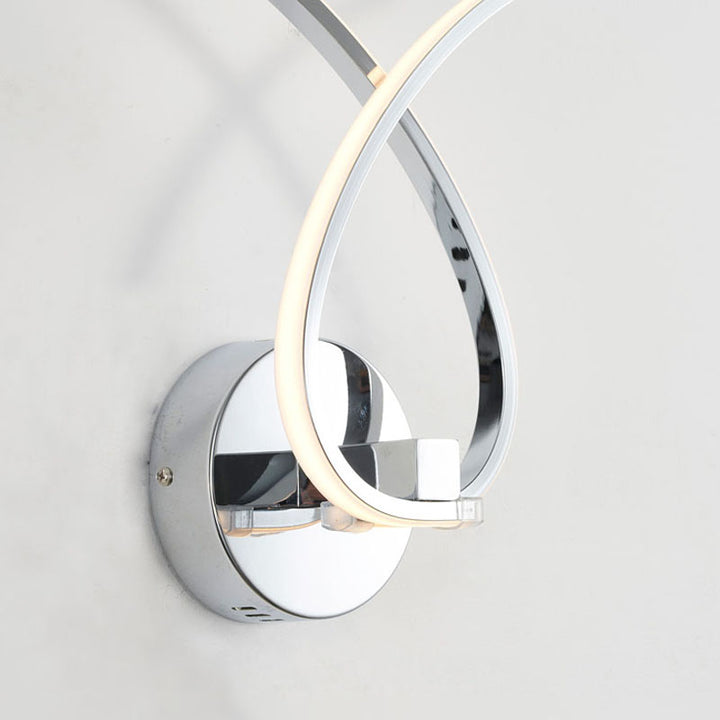 Twisted Arm LED Wall Sconce with Acrylic Diffuser by Bethel - view 2