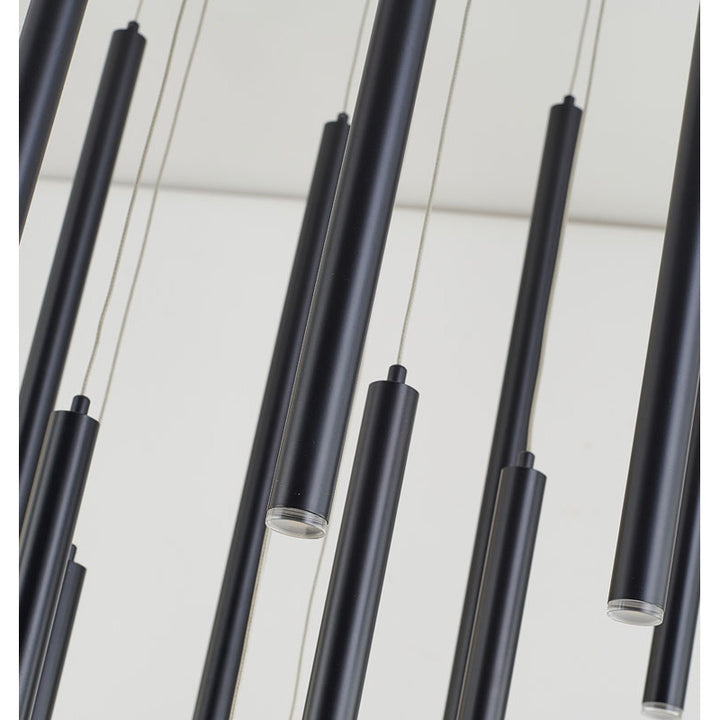 Flushed LED Ceiling Fixture with Hanging Pendants by Bethel - view 3