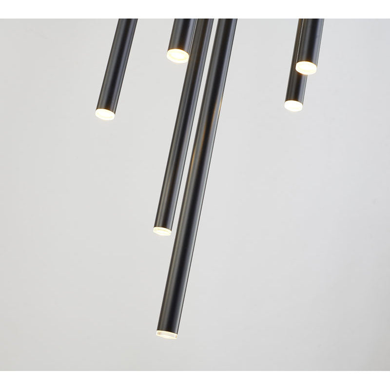 Flushed LED Ceiling Fixture with Hanging Pendants by Bethel - view 4