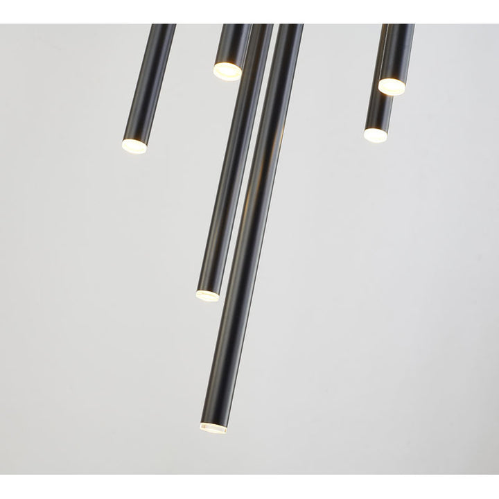 Flushed LED Ceiling Fixture with Hanging Pendants by Bethel - view 4