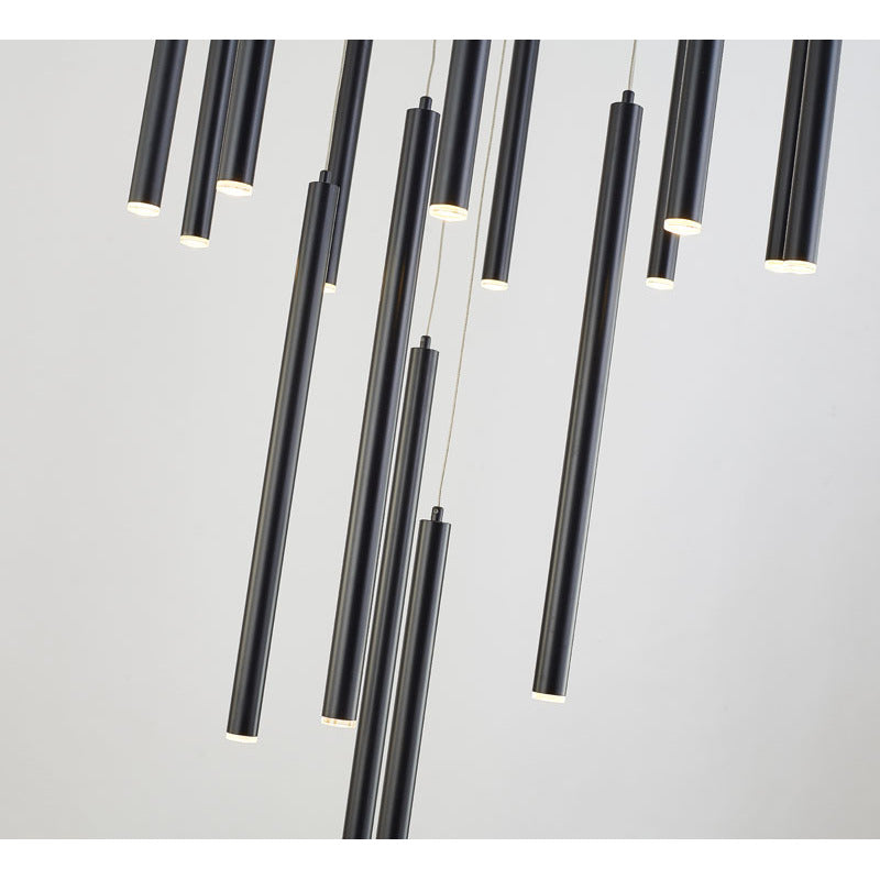 Flushed LED Ceiling Fixture with Hanging Pendants by Bethel - view 7