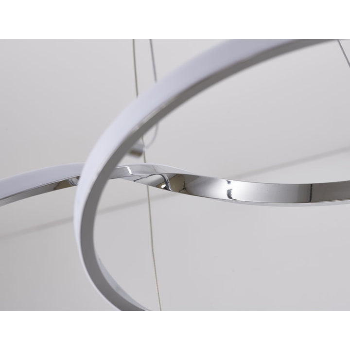 Twisted Frame LED Chandelier with Diffuser by Bethel - view 5