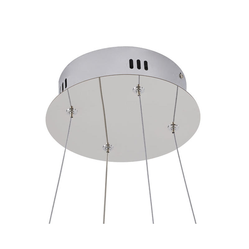 Twisted Frame LED Chandelier with Diffuser by Bethel - view 6