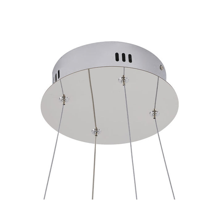 Twisted Frame LED Chandelier with Diffuser by Bethel - view 6