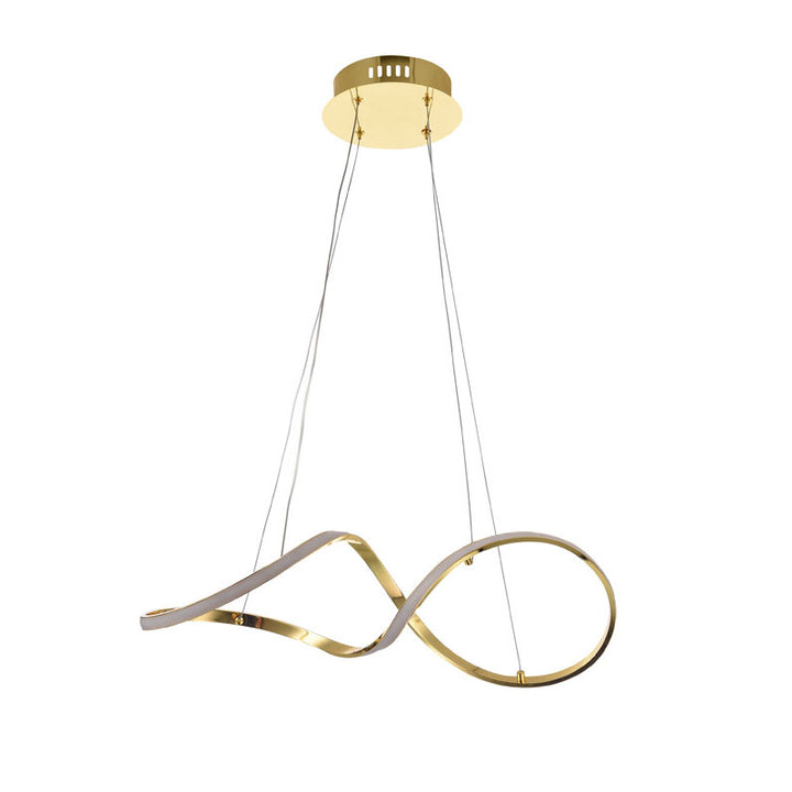 Twisted Frame LED Chandelier with Diffuser by Bethel - view 9