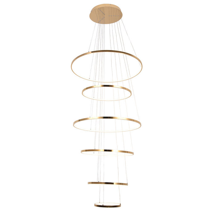 Chrome Chandelier (TR35) in Gold by Bethel