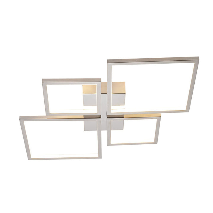 Stainless Steel Flush Mount with Acrylic Diffuser by Bethel - view 3