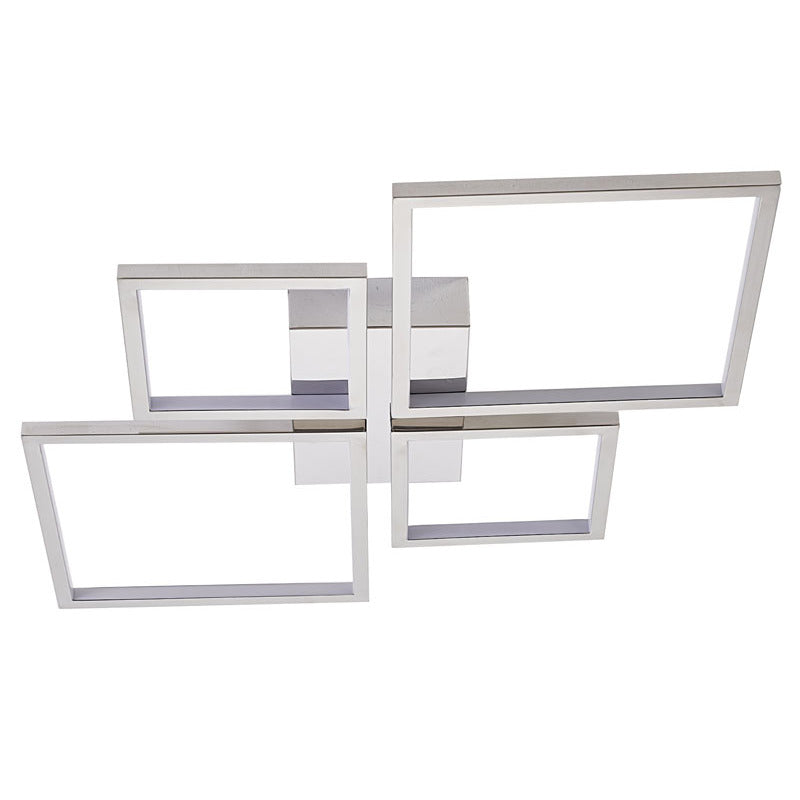 Stainless Steel Flush Mount with Acrylic Diffuser by Bethel - view 4