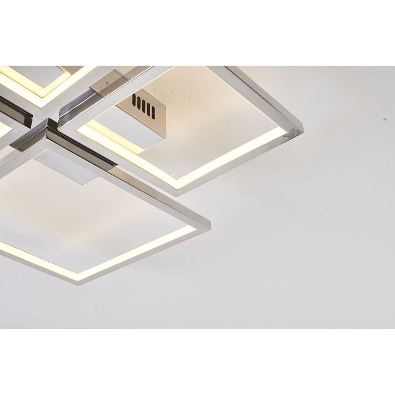 Stainless Steel Flush Mount with Acrylic Diffuser by Bethel - view 7
