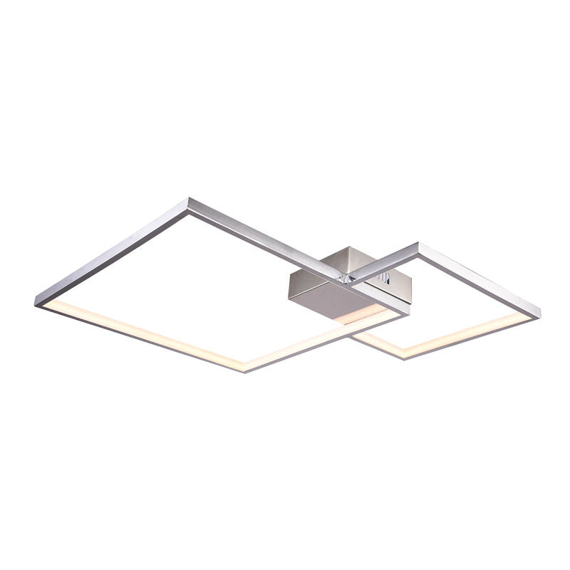 Chrome Stainless Steel Diamond Shaped Flush Mount by Bethel