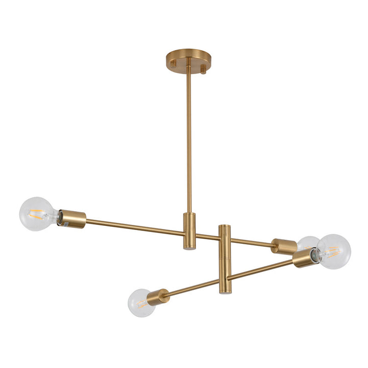 Two Tier Pipe Arm Ceiling Fixture by Bethel - view 3
