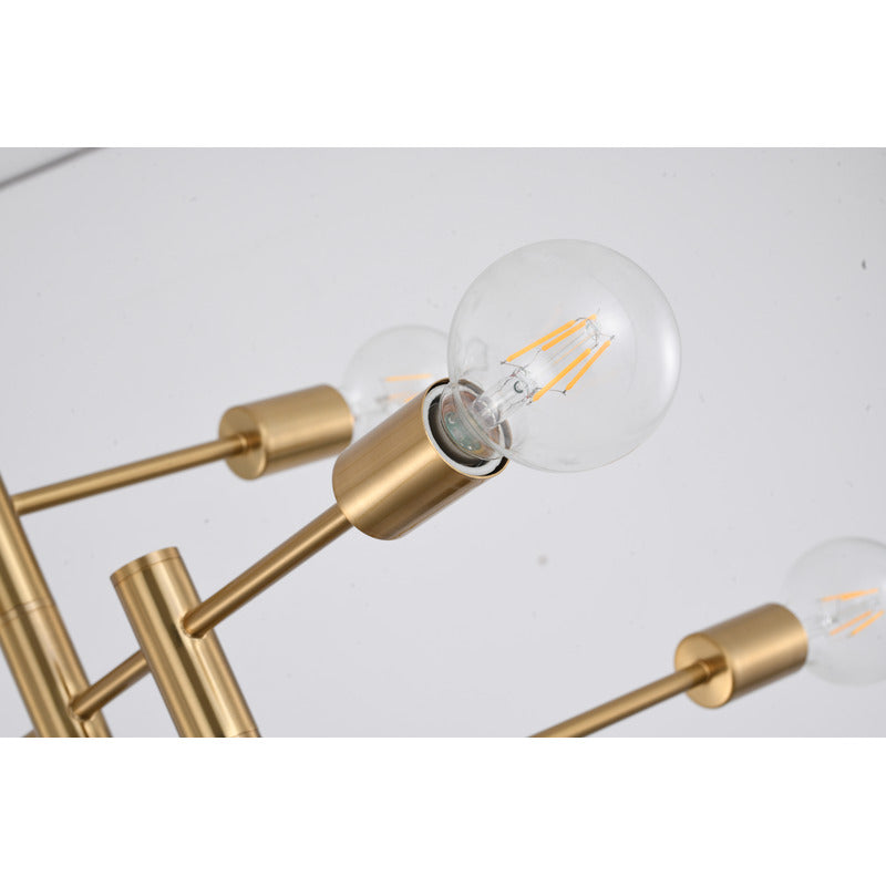 Three Tier Pipe Arm Ceiling Fixture by Bethel - view 3