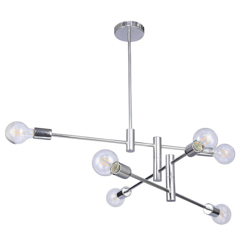 Three Tier Pipe Arm Ceiling Fixture by Bethel - view 10