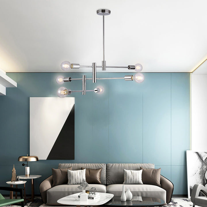 Three Tier Pipe Arm Ceiling Fixture by Bethel - view 12
