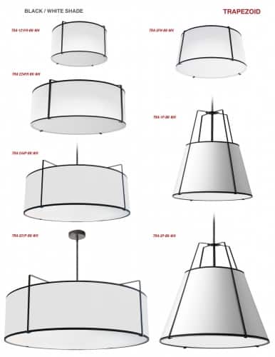 1 Light Trapezoid Pendant by Dainolite - view 2