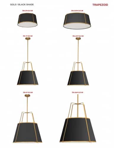 1 Light Trapezoid Pendant by Dainolite - view 5
