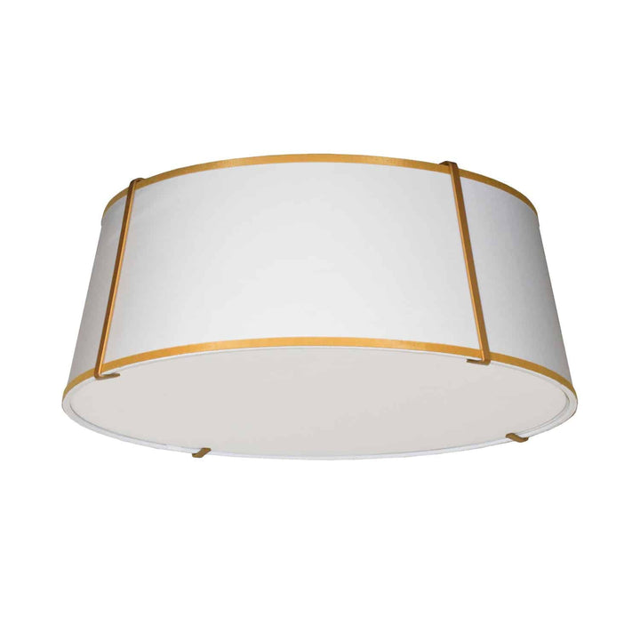 4 Light Trapezoid Flush Mount in Gold by Dainolite