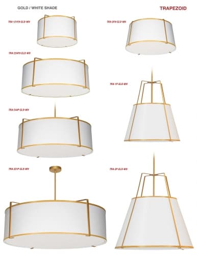 4 Light Trapezoid Flush Mount by Dainolite - view 6