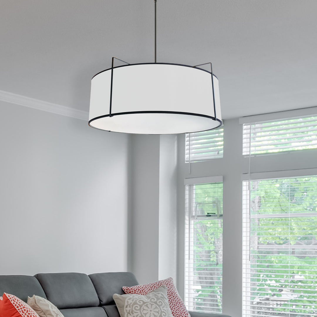 Trapezoid 4 Light Drum Pendant by Dainolite - view 6