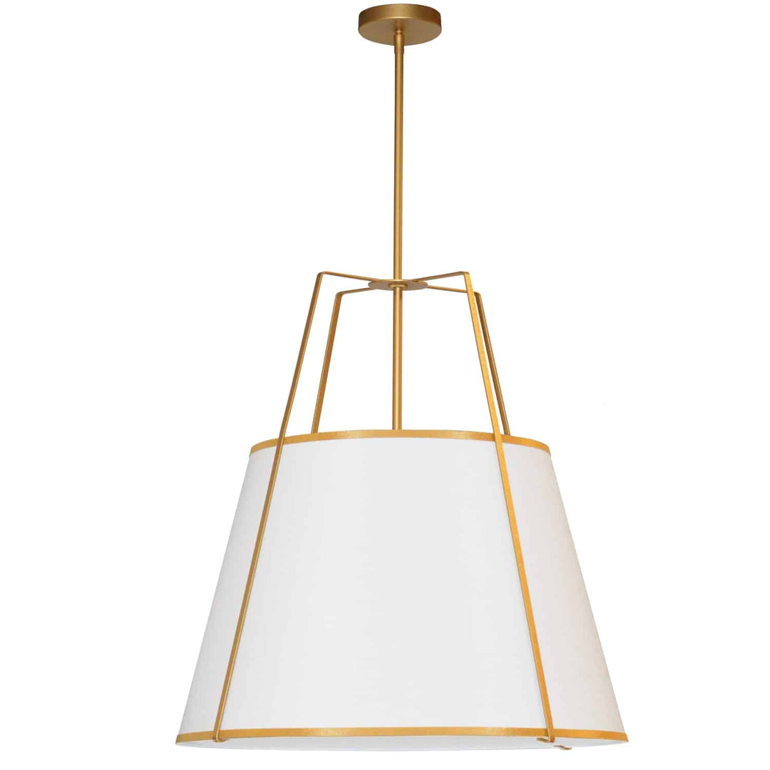 3 Light Trapezoid Pendant (TRA-3P) in Gold by Dainolite