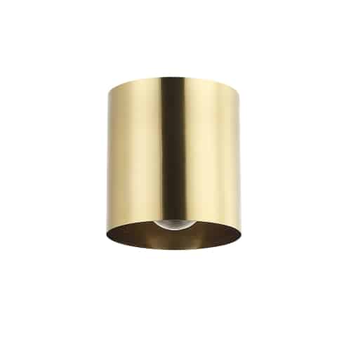 Theron 1 Light Flush Mount in Aged Brass by Dainolite