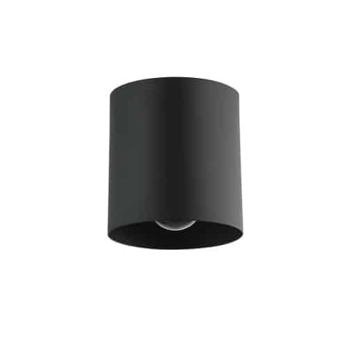 Theron 1 Light Flush Mount in Black by Dainolite