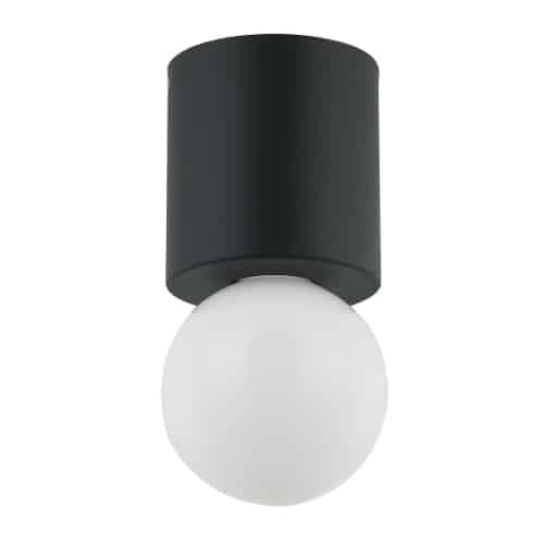 Theron 1 Light Flush Mount (TRN-51FH) in Black by Dainolite