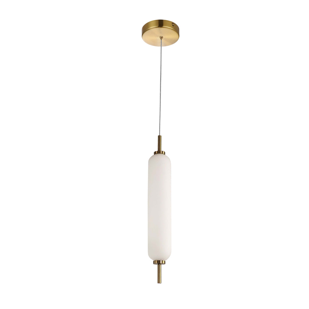 Typha 10W Pendant in Aged Brass by Dainolite