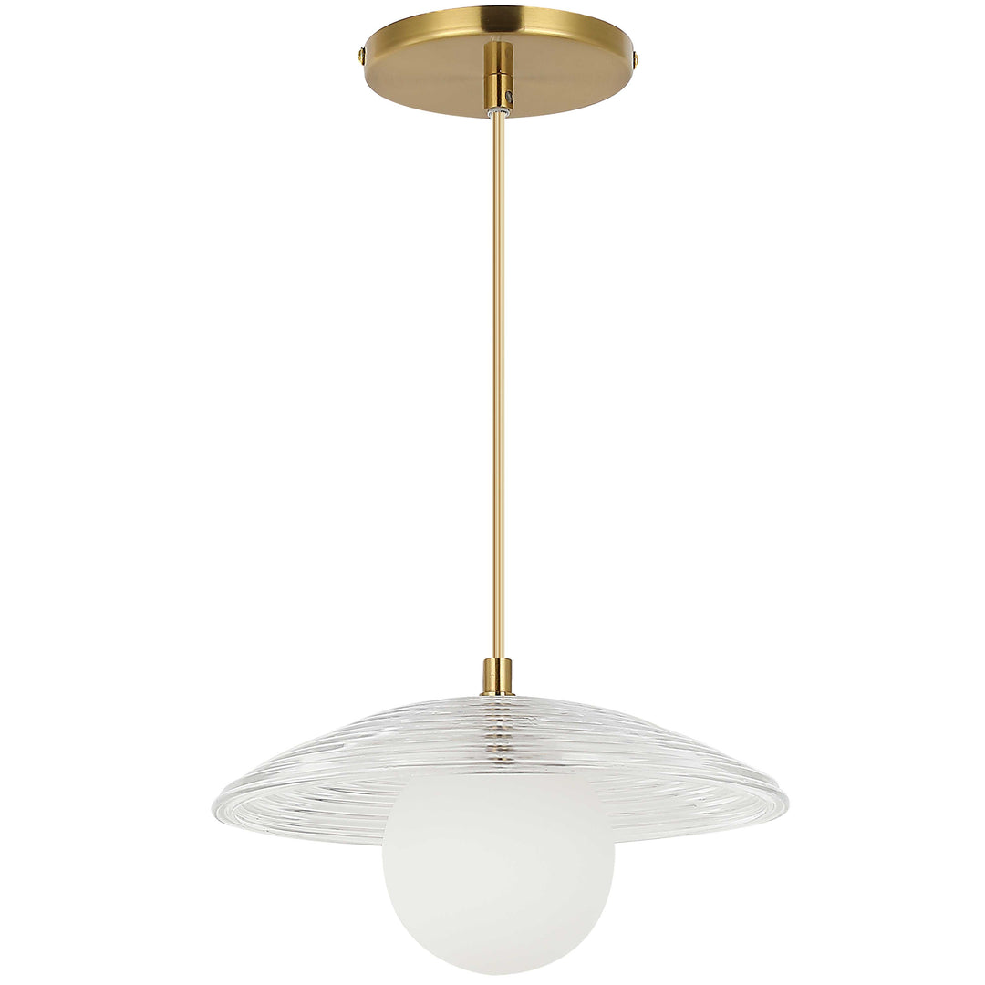 Uriel 1 Light 10" Ripple Glass Pendant
