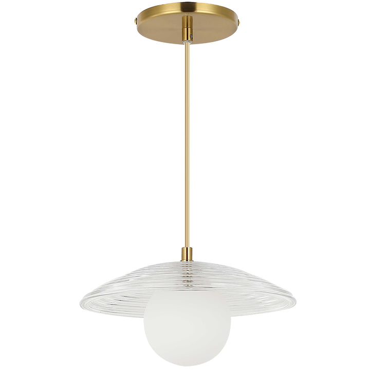 Uriel 1 Light 10" Ripple Glass Pendant