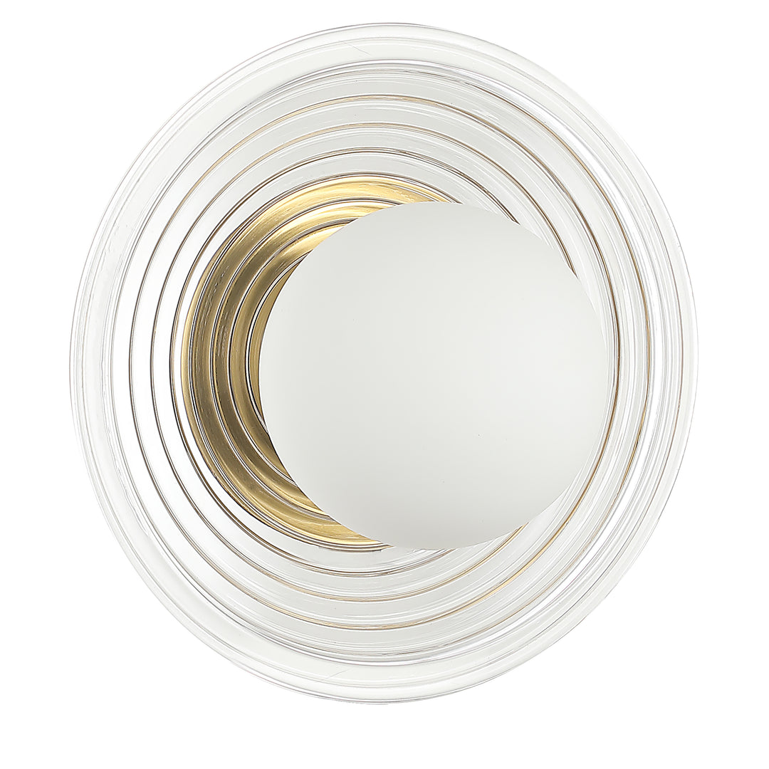 Uriel 1 Light 8" Ripple Glass Wall Mount