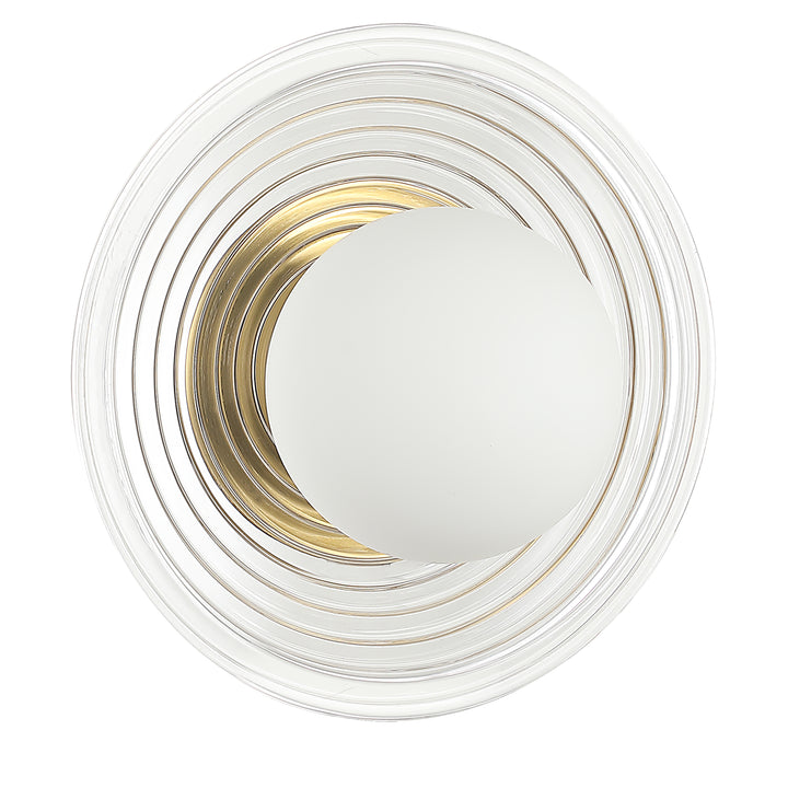 Uriel 1 Light 8" Ripple Glass Wall Mount