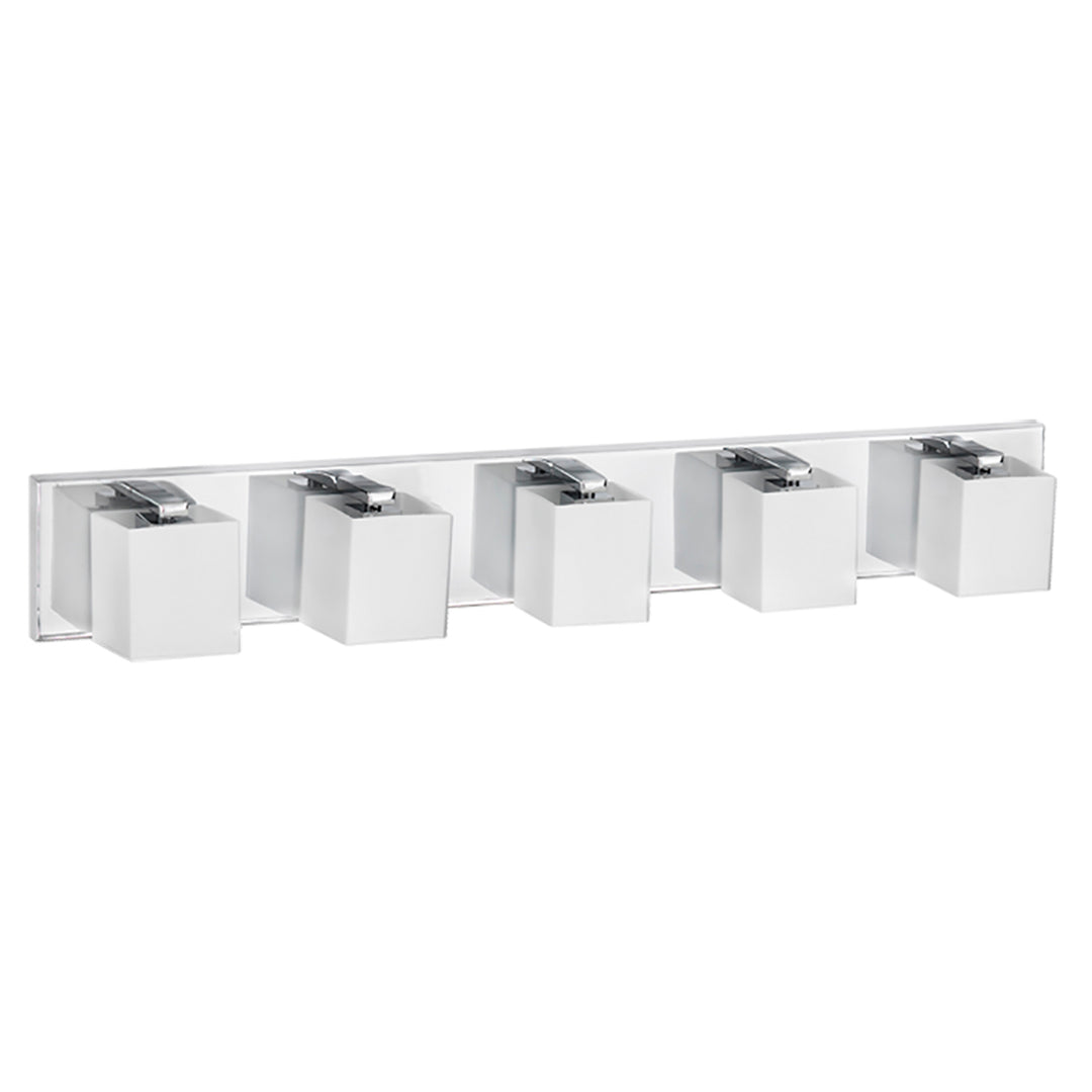 Verona 5 Light Halogen Vanity in Polished Chrome by Dainolite