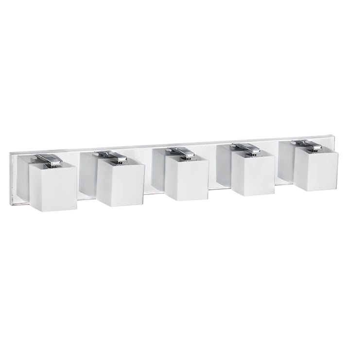 Verona 5 Light Halogen Vanity in Polished Chrome by Dainolite