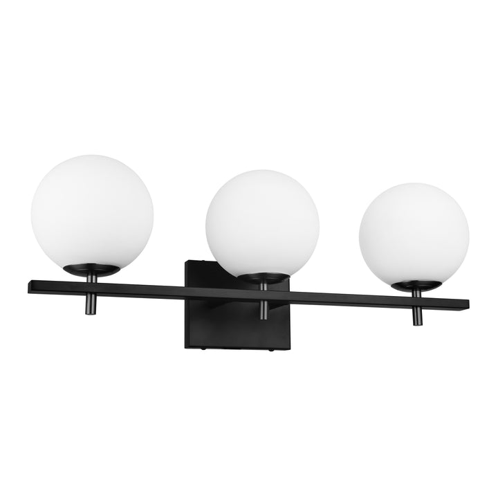 Vivaldi 3 Light Halogen Vanity in Black by Dainolite