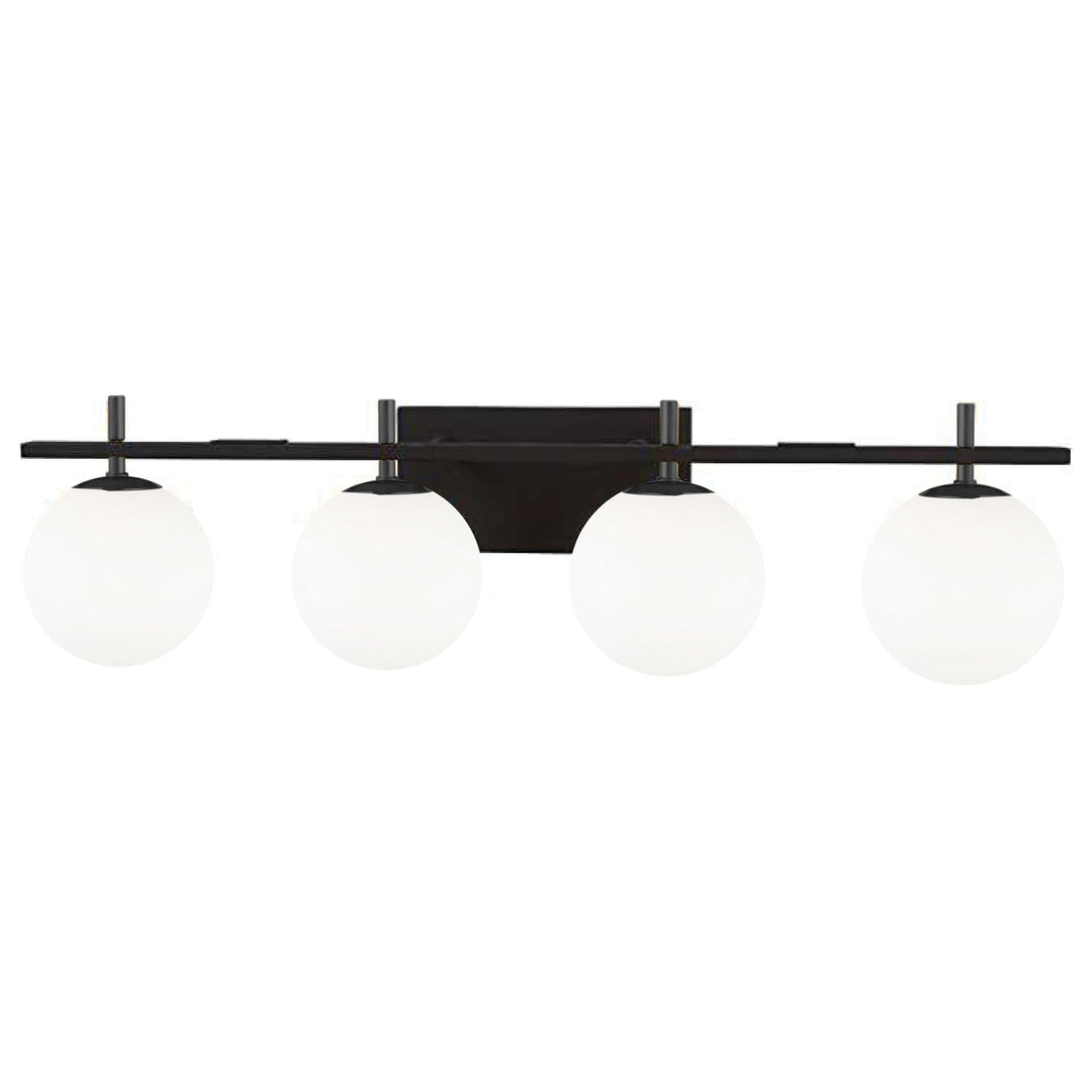 Vivaldi 4 Light Halogen Vanity in Black by Dainolite