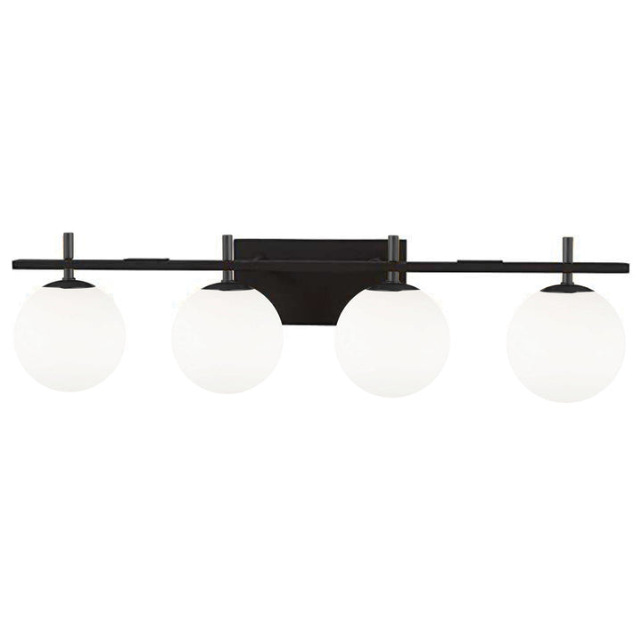 Vivaldi 4 Light Halogen Vanity in Black by Dainolite