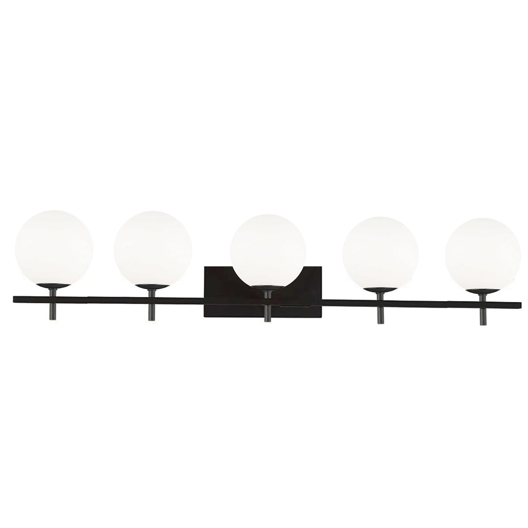 Vivaldi 5 Light Halogen Vanity in Black by Dainolite