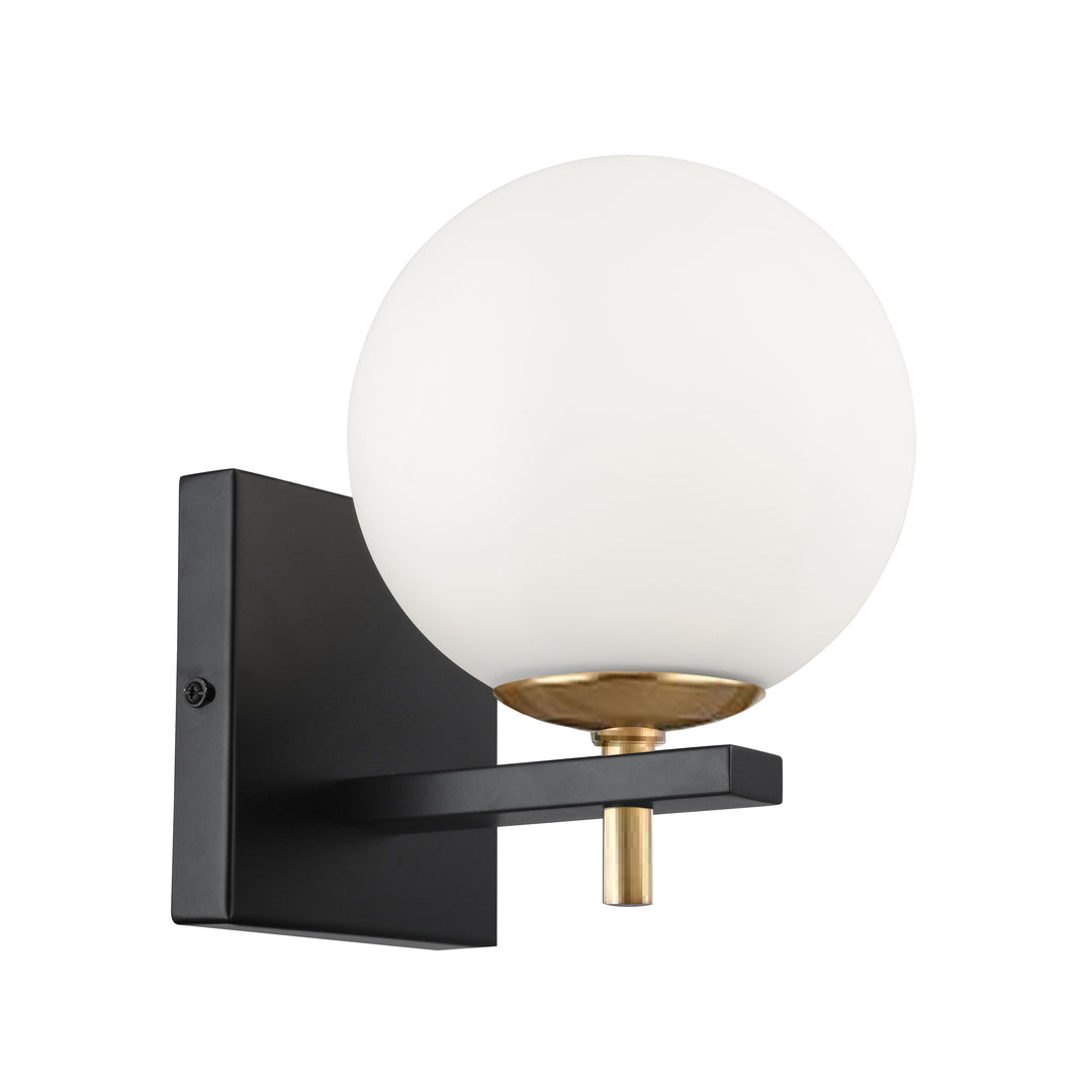 Vivaldi 1 Light Halogen Wall Sconce in Matte Black by Dainolite