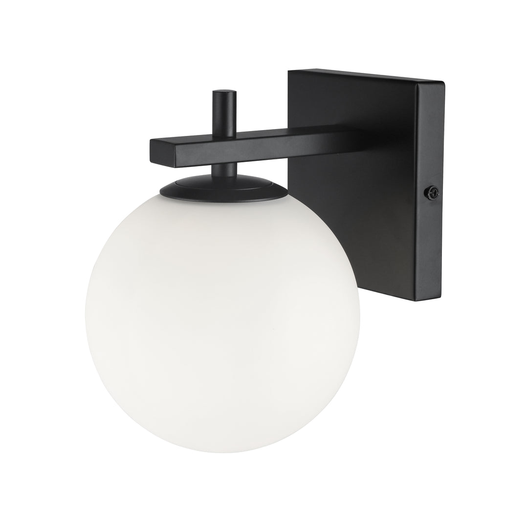 Vivaldi 1 Light Halogen Wall Sconce in Black by Dainolite