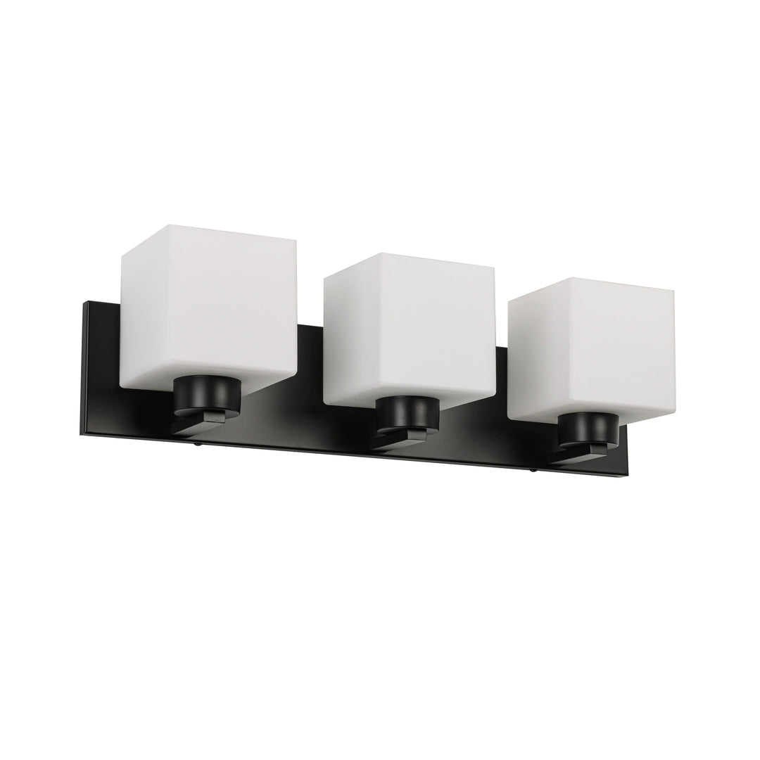 Veda 3 Light Vanity in White by Dainolite