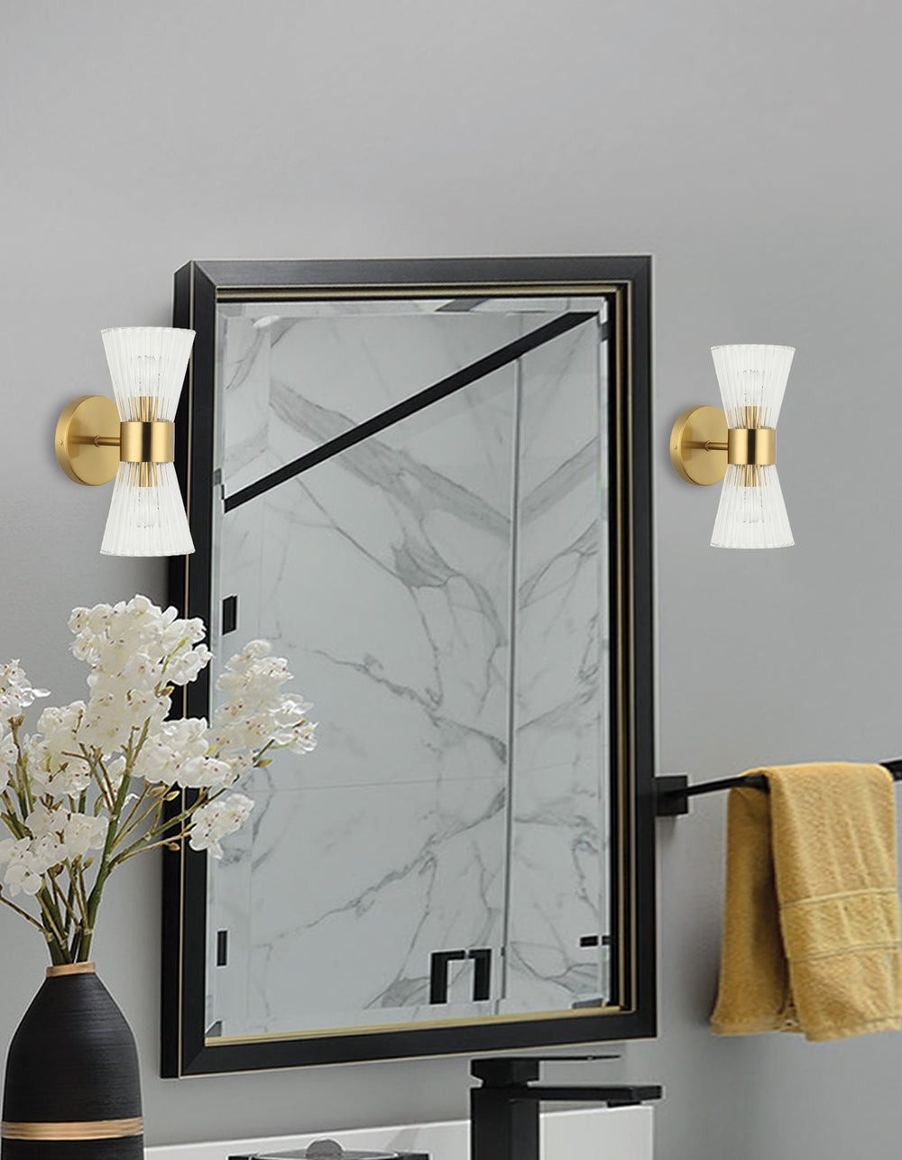 Vienna 2 Light Wall Sconce (VIE-112W) by Dainolite - view 2