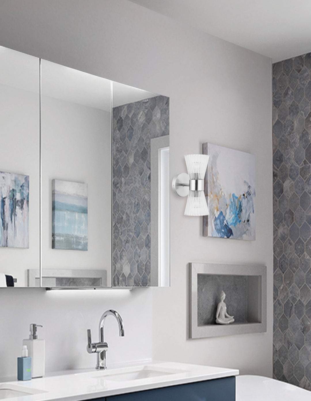 Vienna 2 Light Wall Sconce (VIE-112W) by Dainolite - view 6